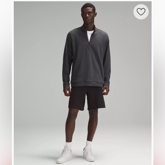 NWT Lululemon Men’s Textured Double-Knit Cotton Half Zip - Picture 3 of 9